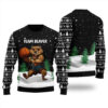 Team Beaver Christmas Sweater Black