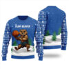 Team Beaver Christmas Sweater Royal