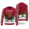 Team Beaver Ugly Sweater Cardinal Red