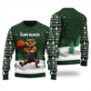 Team Beaver Ugly Sweater Forest Green