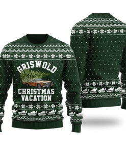 The Griswolds Christmas Vacation Sweater Forest Green