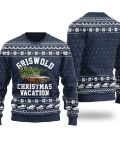 The Griswolds Christmas Vacation Ugly Sweater Navy