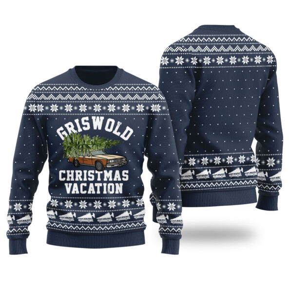 The Griswolds Christmas Vacation Ugly Sweater Navy