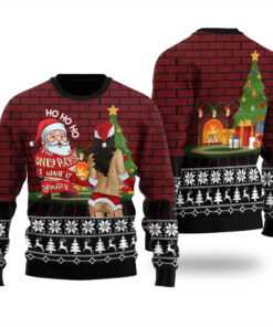 The Only Package I Want Is You Ugly Sweater Black