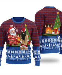 The Only Package I Want Is You Ugly Sweater Royal