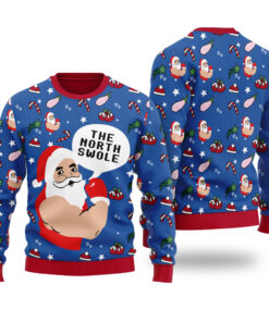 Welcome To North Swole Christmas Sweater Royal