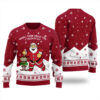 When I Think About You I Touch My Elf Ugly Sweater Cardinal Red