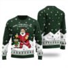 When I Think About You I Touch My Elf Ugly Sweater Forest Green