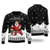 When I Think About You I Touch My Elf Xmas Sweater Black