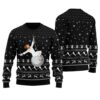 Wrecking Ball Jesus Funny Ugly Christmas Sweater Black
