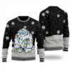 Yeti Cute Ugly Christmas Sweater Black