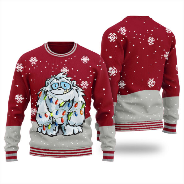 Yeti Pretty Christmas Sweater Cardinal Red