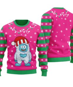 Yeti To Party Pink Christmas Sweater
