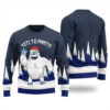 Yeti To Party Ugly Christmas Sweater Navy