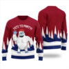 Yeti To Party Ugly Sweater Cardinal Red