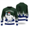 Yeti To Party Ugly Sweater Forest Green