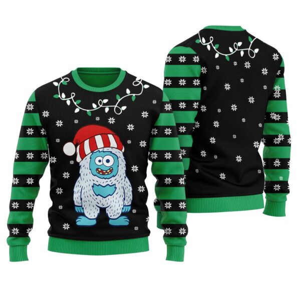 Yeti Ugly Christmas Sweater Black