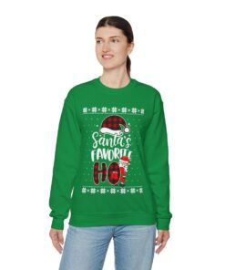 Santa Favorite HO Ugly Christmas Sweatshirt Womens