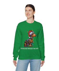 Dachshund Ugly Christmas Sweatshirt For Women