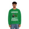 Funny Black Cat Christmas Sweatshirt For Men