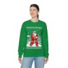 Hunting Santa Ugly Christmas Sweatshirt Womens