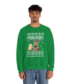 Rein Beer Reindeer Ugly Xmas Sweatshirt 19