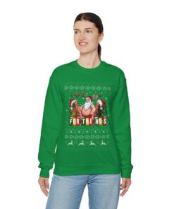 Naughty Santa Do It For The Hos Ugly Christmas Sweatshirt Womens