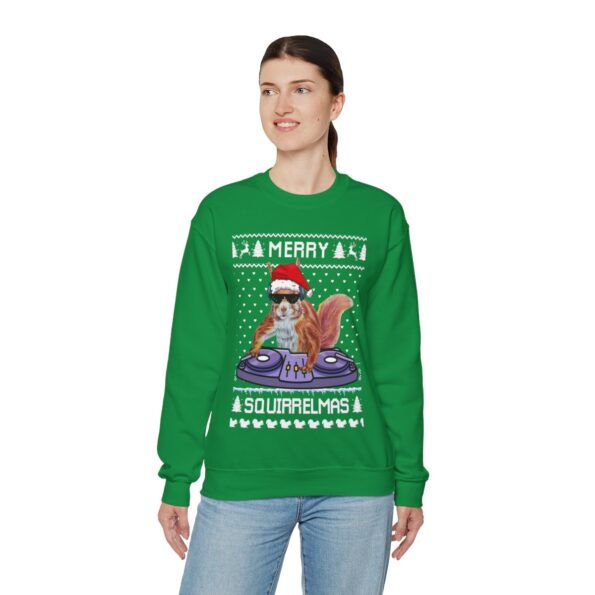 Merry Squirrelmas Squirrel Ugly Christmas Sweatshirt Womens