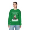 Naughty Santas Sleigh Ugly Christmas Sweatshirt Womens