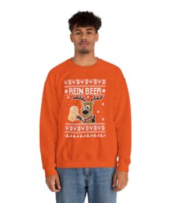 Rein Beer Reindeer Ugly Xmas Sweatshirt 16