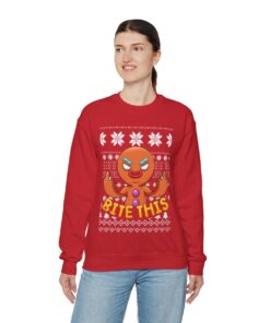 Naughty Cookies Ugly Christmas Sweatshirt Womens