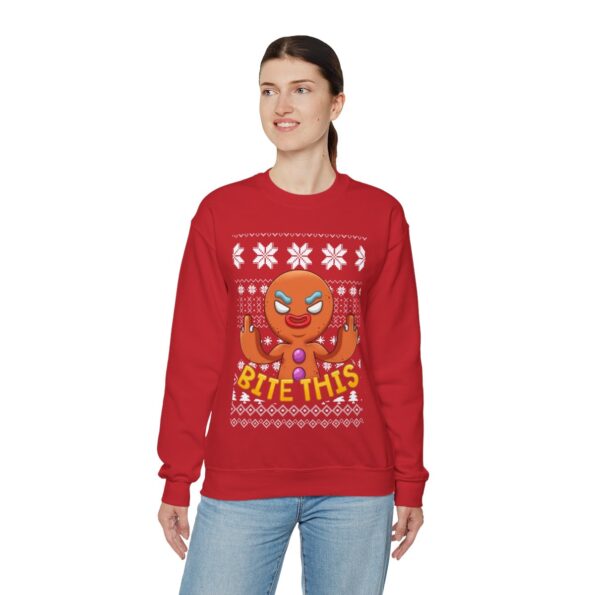 Naughty Cookies Ugly Christmas Sweatshirt Womens