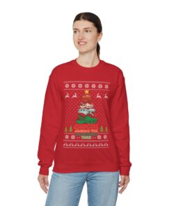 Crocing Around The Christmas Tree Christmas Sweatshirt Womens