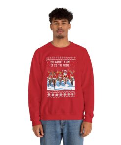Alternative view of Santa Reindeer Marathon Ugly Christmas Sweater