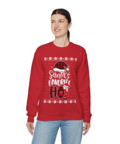 Santa Favorite HO Ugly Christmas Sweatshirt Womens 13