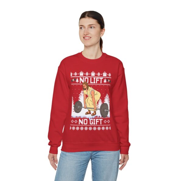 Jesus The Swoleman Ugly Christmas Sweatshirt Womens