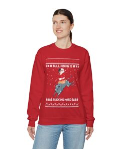 Sexy Santa Cowboy Ugly Christmas Sweatshirt Womens