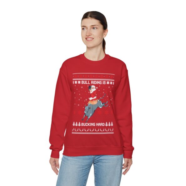Sexy Santa Cowboy Ugly Christmas Sweatshirt Womens