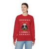 Dairy Cattle Cow Ugly Christmas Sweatshirt Womens