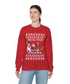 Jingle All The Way Ugly Christmas Sweatshirt Womens