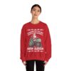 Santa Farm Truck Christmas Sleigh Ugly Christmas Sweatshirt Womens