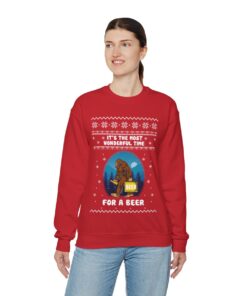 Funny Bigfoot Ugly Christmas Sweatshirt Womens