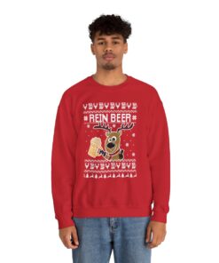 Rein Beer Reindeer Ugly Xmas Sweatshirt 23