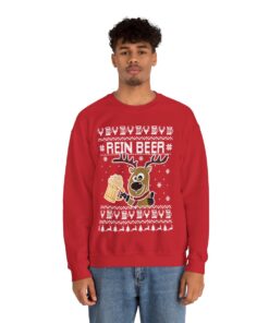 Rein Beer Reindeer Christmas Sweatshirt For Men 13