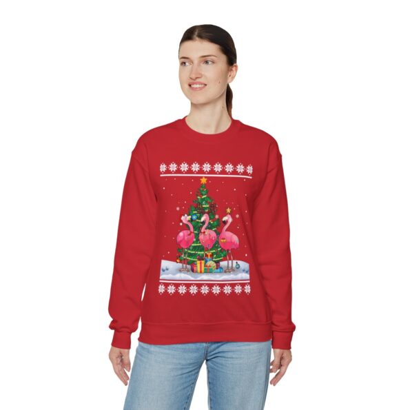 Flamingo Ugly Christmas Sweatshirt For Women