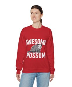 Awesome Possum Ugly Christmas Sweatshirt Womens