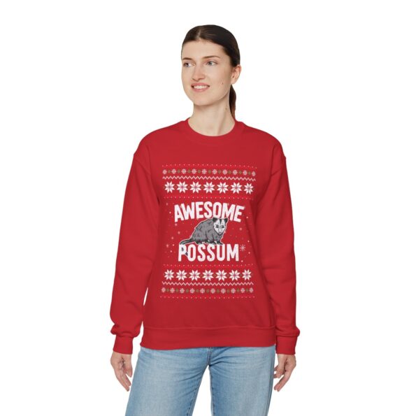 Possum Ugly Christmas Sweatshirt Womens