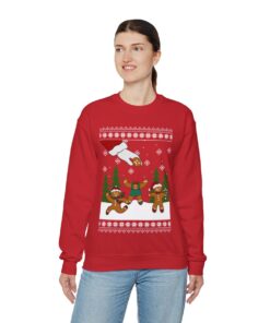 Gingerbread Oh Snap Ugly Christmas Sweatshirt Womens
