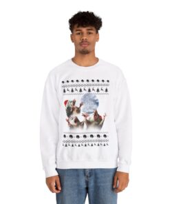 Alternative view of Three Possum Moon Christmas Sweatshirt For Men