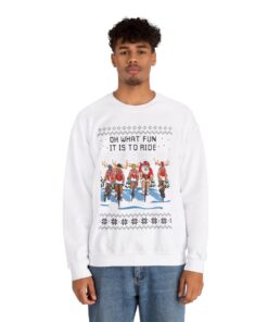 Alternative view of Santa Reindeer Marathon Mens Christmas Sweater